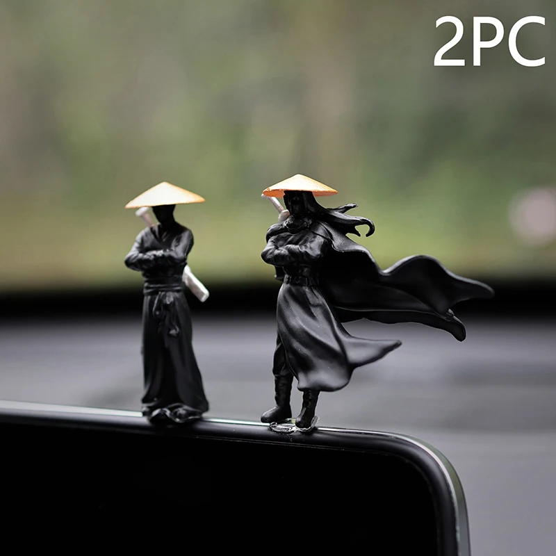 Decorative 50mm Resin Mini Figurines, Samurai Warriors