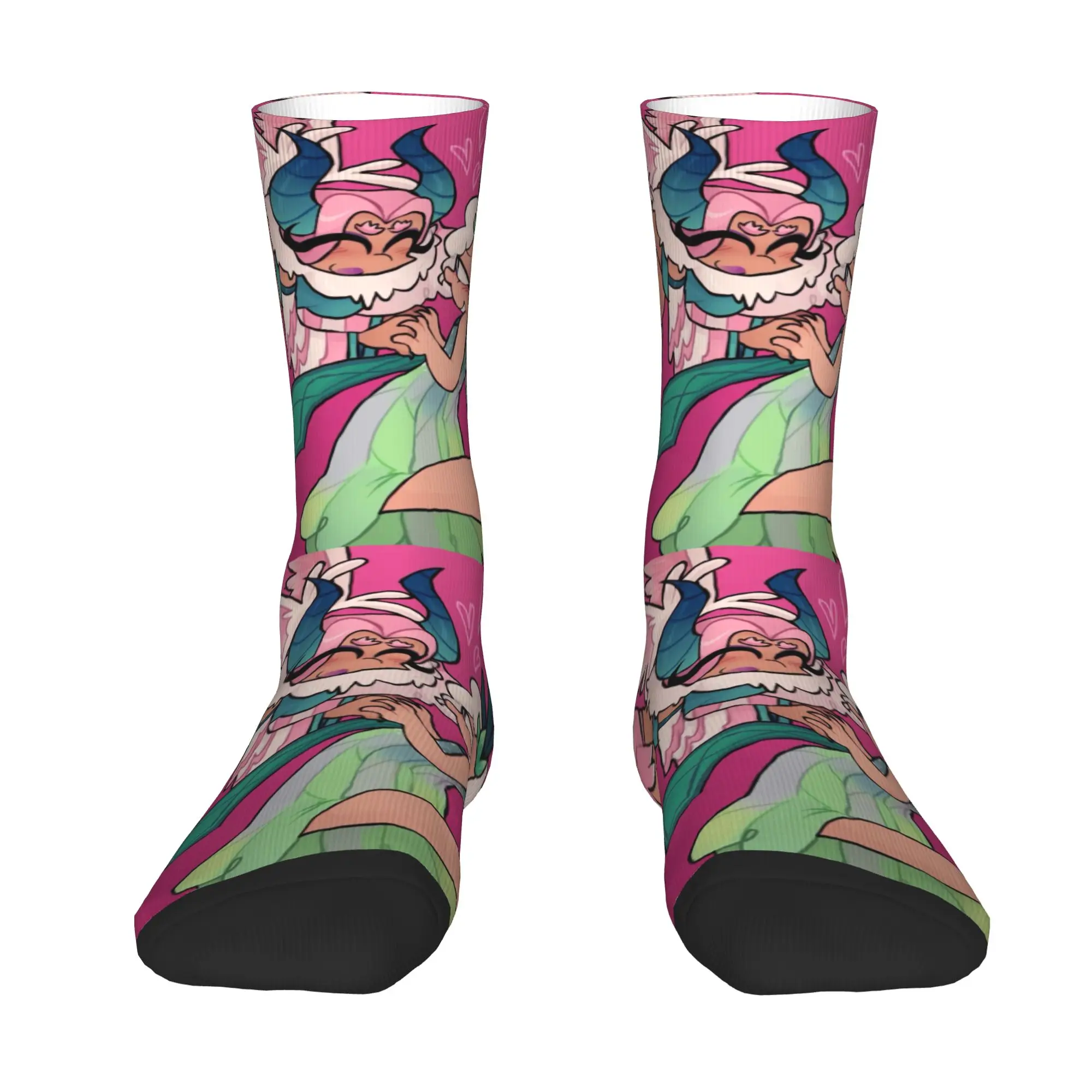 Custom My S-Singing Cartoon Monsters Dress Socks for Men Women Warm Fashion Novelty Video Games Crew Socks