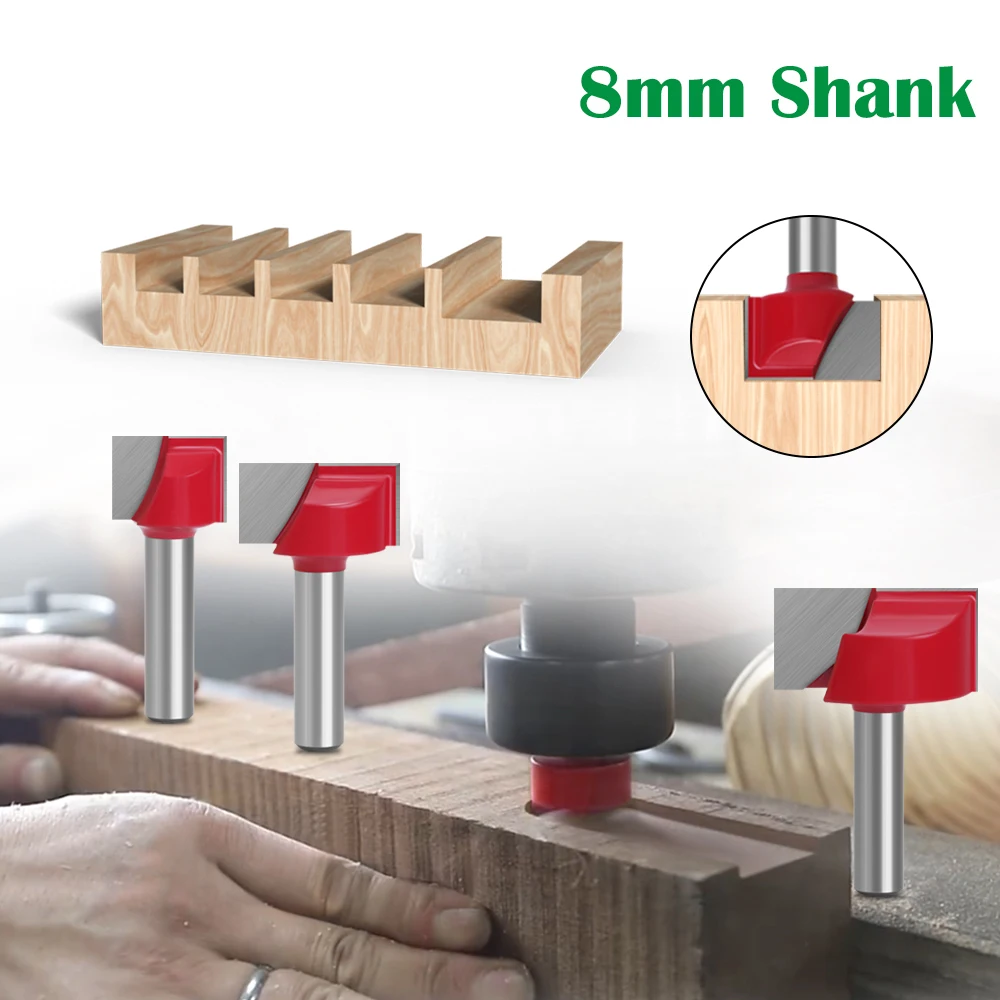 

1 шт. 8 мм хвостовик фреза для резьбы по дереву нижний Фрезерный резак долбежный резак гравировальный станок набор концевых фрез