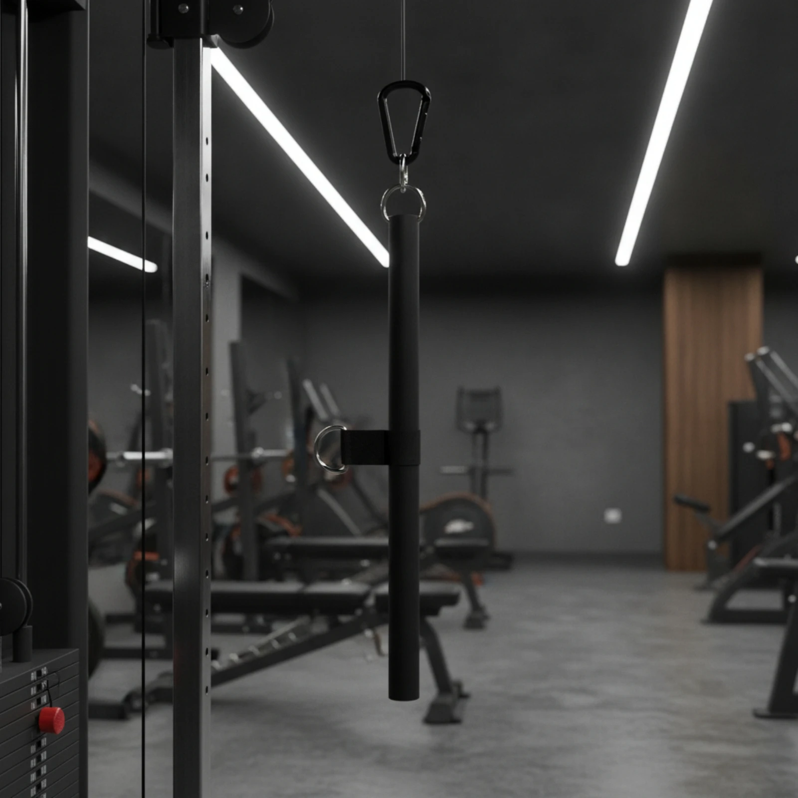 Lat Pulldown Bar Matte Finish Gym Handle Bar Cable Machine Attachment Long-Lasting Fitness Equipment Wide-Grip