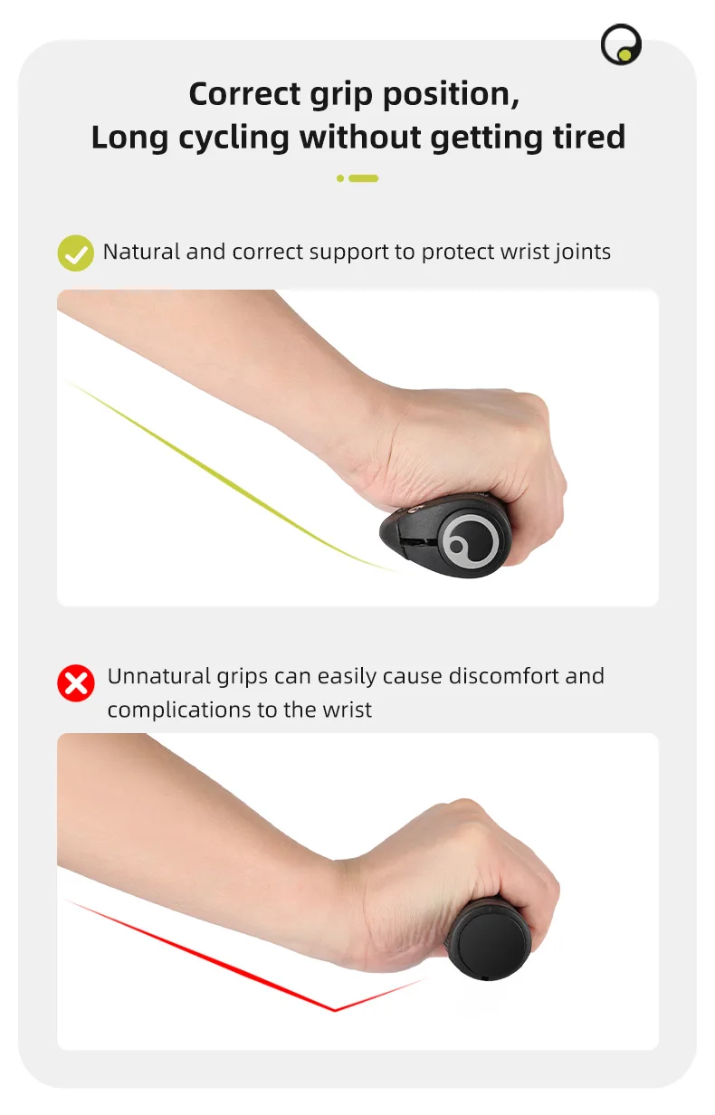 ERGON Fahrradgriffe aus Gummi, MTB-Griffe mit Klemmhalterung, Ergonomisch, Rutschfest, Stoßdämpfend, Lock-On-Enden, Mountainbike-Griffe – Detail 8
