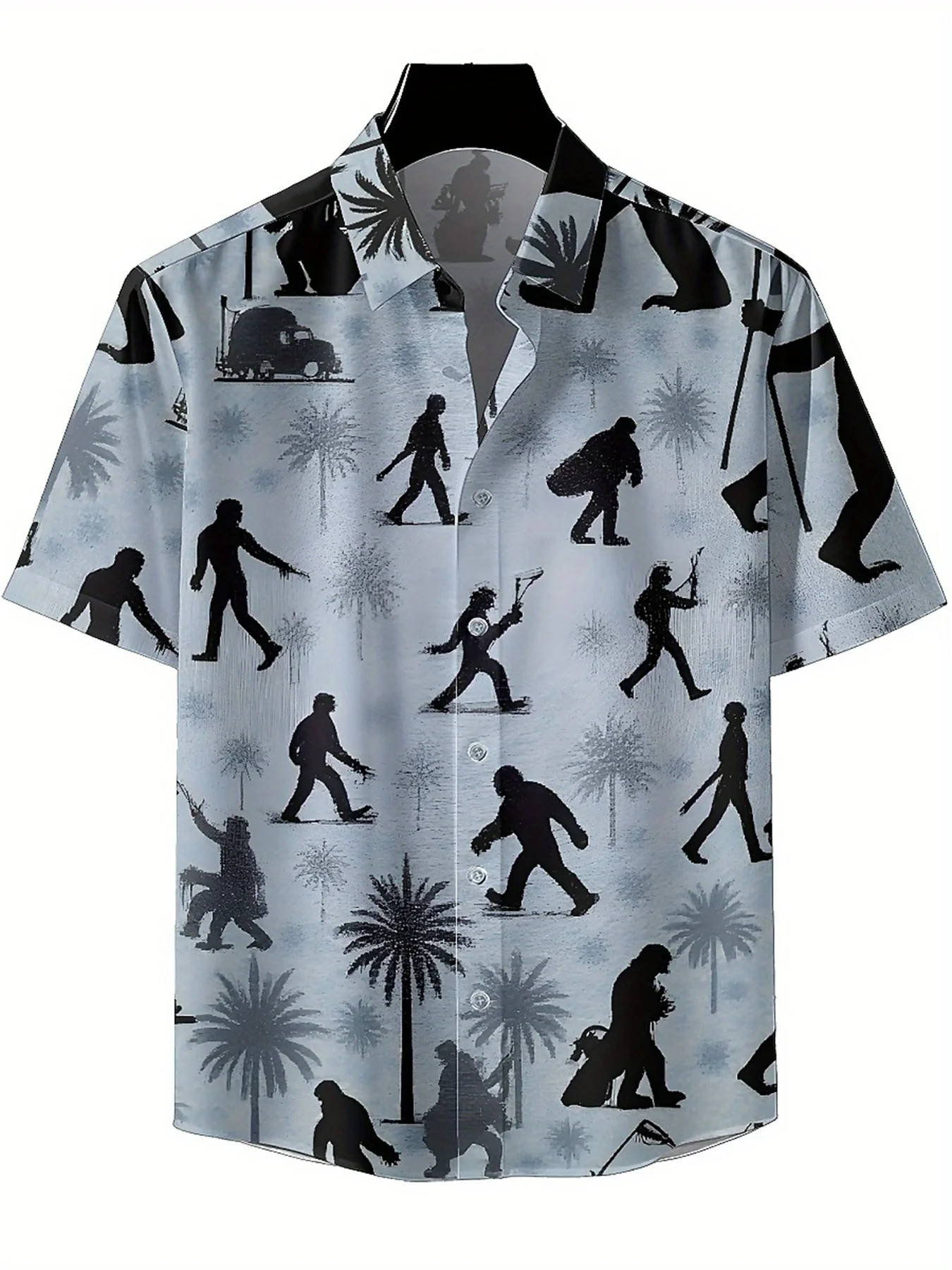 Men's Plus Size Hawaiian Shirts Dinosaur Pattern,Premium Comfort Youth Clothes,Y2K Tops