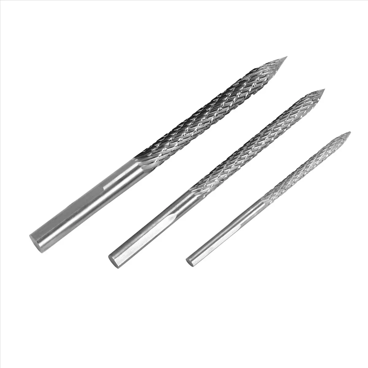 A77K 3 Pack Tire Bit Multi Sizes Tire Repair Carbide Burr Drill Bit Tire Patches Plug Cutters Wire Cutter Reamer Drill