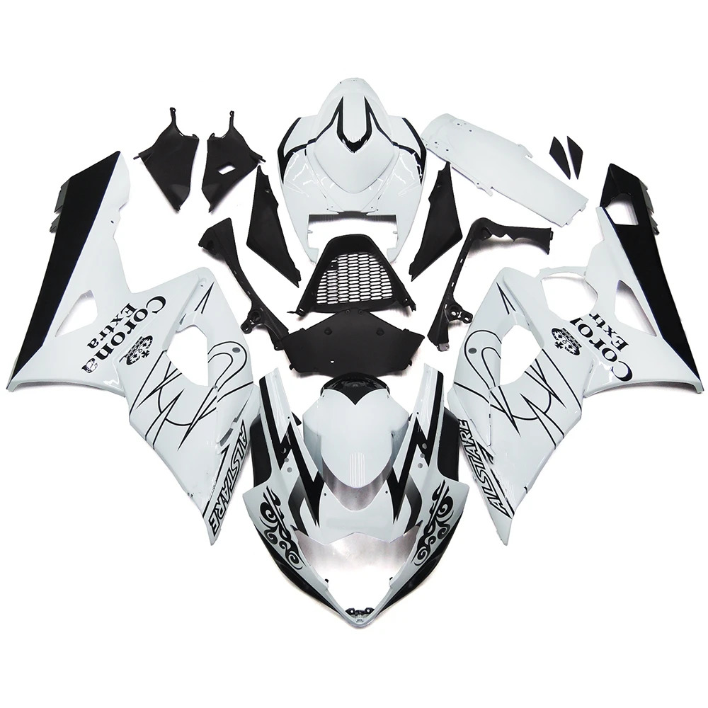Motorcycle Plastic Fairings Kit ABS Injection Bodywork Set One High Quality For GSXR1000 GSX-R1000 K5 K6 2005 2006 Silver Black