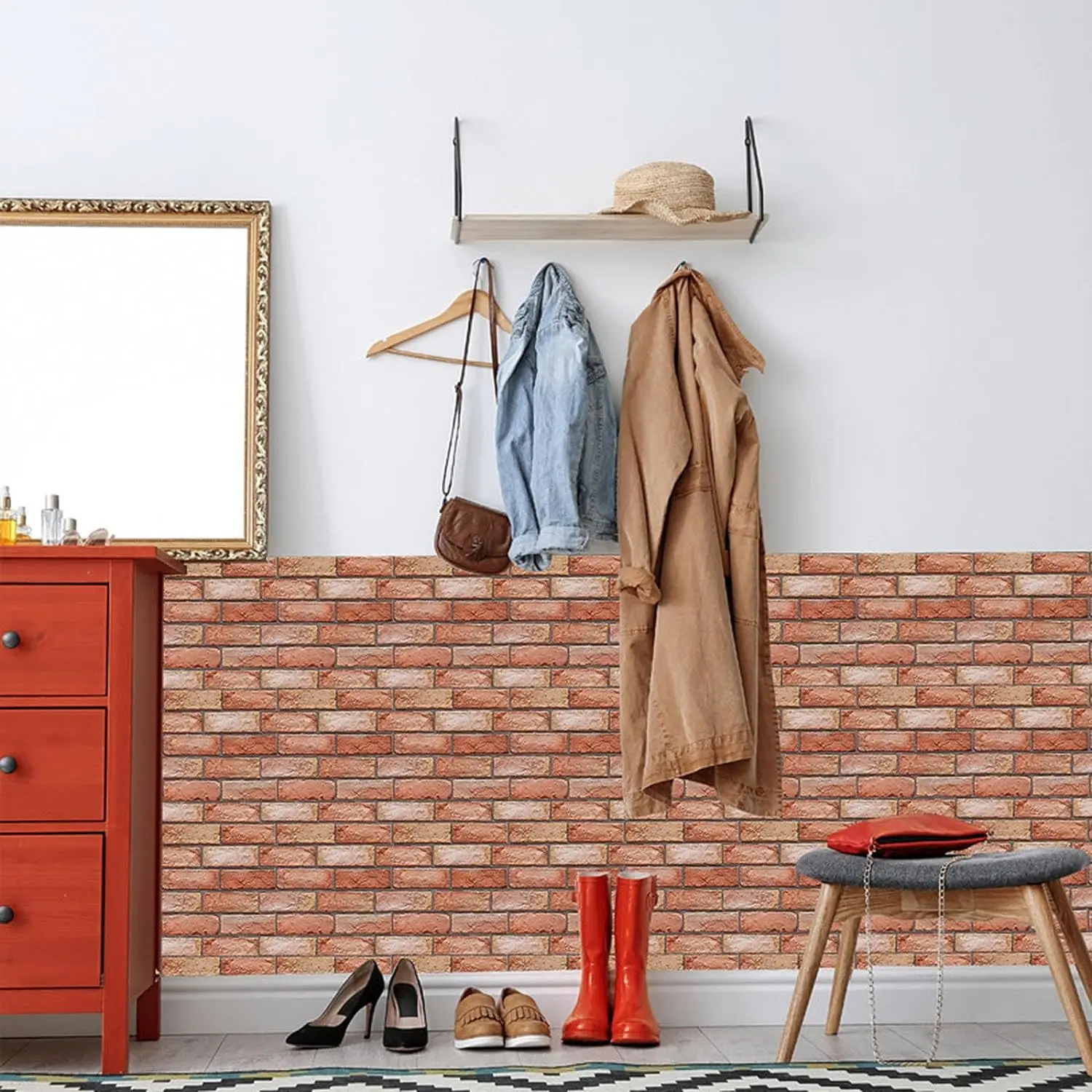 Design DIY Dormitory Waterproof Wallboard Renovation Bedroom For Wall Decoration Background Wallpaper Wall Decal 3D Wallpaper