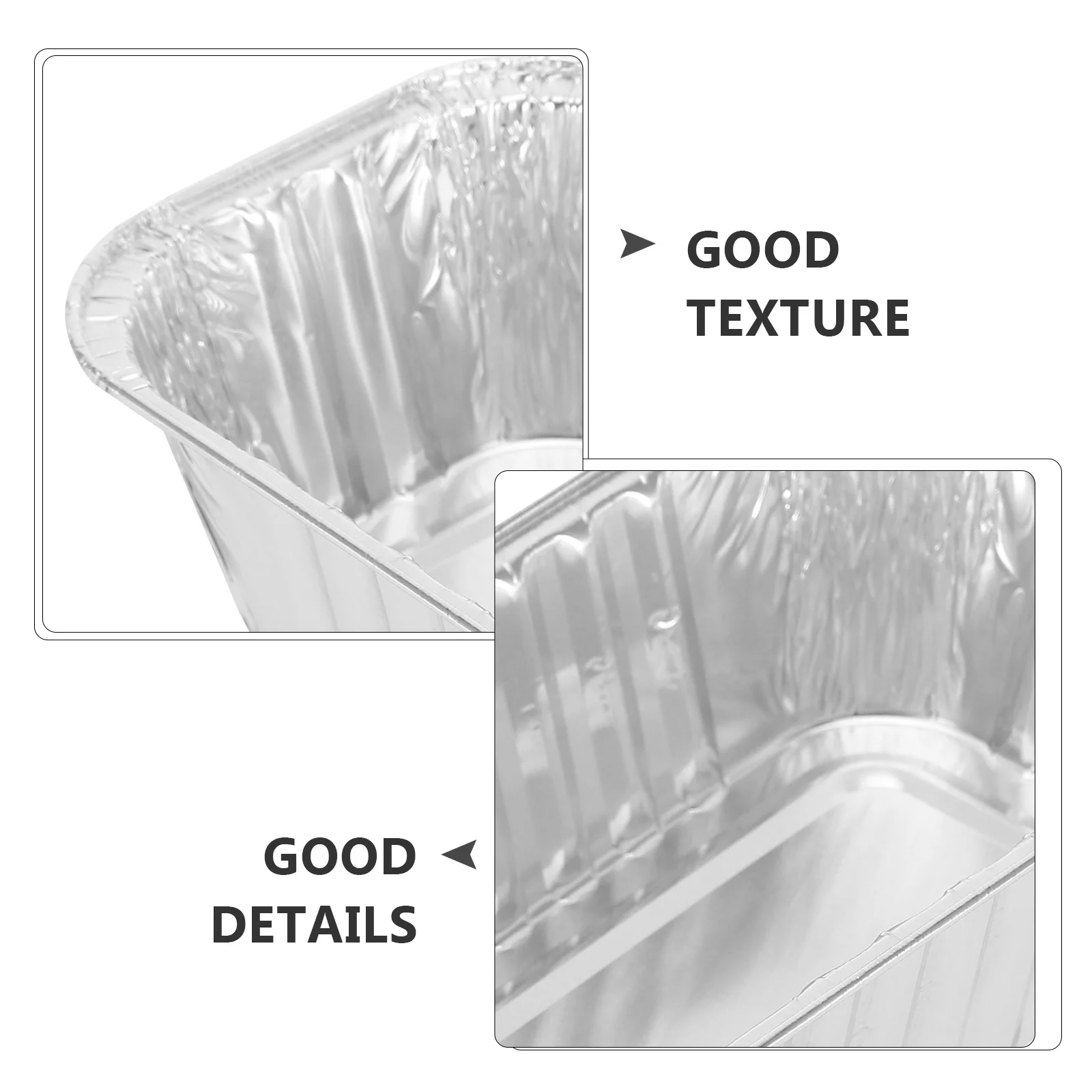 50Pcs Aluminum Foil Bread Pan Rectangular Reusable Loaf Baking Mold Cake Foil Box Kitchen Baking Supplies Loaf Containers