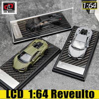 LCD CLD diecast model 1:64 Reveulto sports car metal material car model static ornament collection