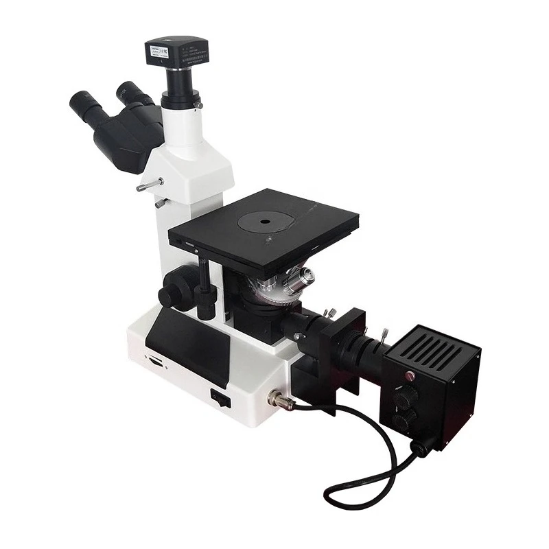 4XC three-mesh inverted tool microscope, metallographic structure carburizing layer thickness measurement