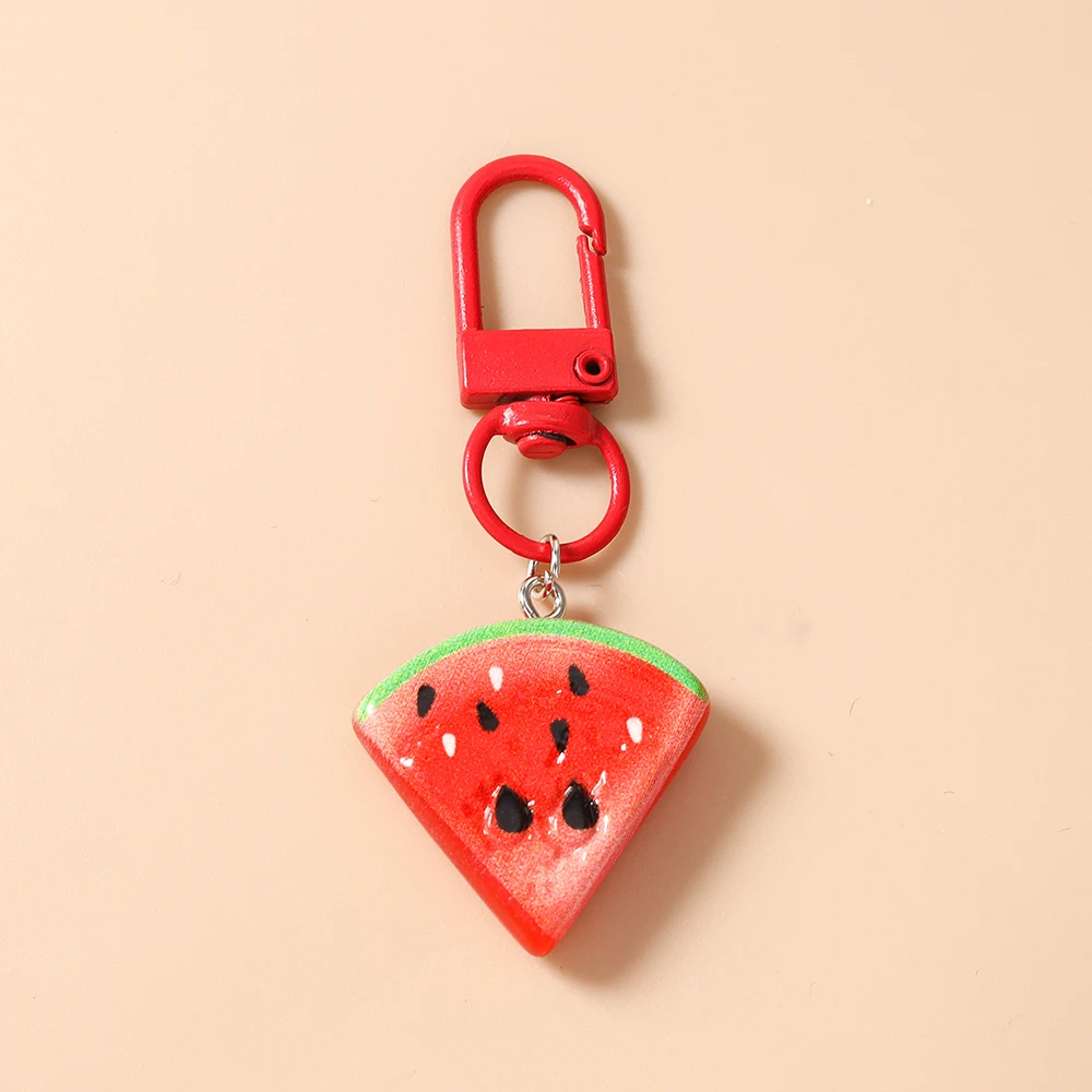 Aihua Niedlicher Harz-Simulations-Frucht-Schlüsselanhänger Zitrone Wassermelone Schlüsselring-Anhänger für Damen Mädchen Handtaschen-Deko Kinder-Schmuck Geschenke – Detail 11