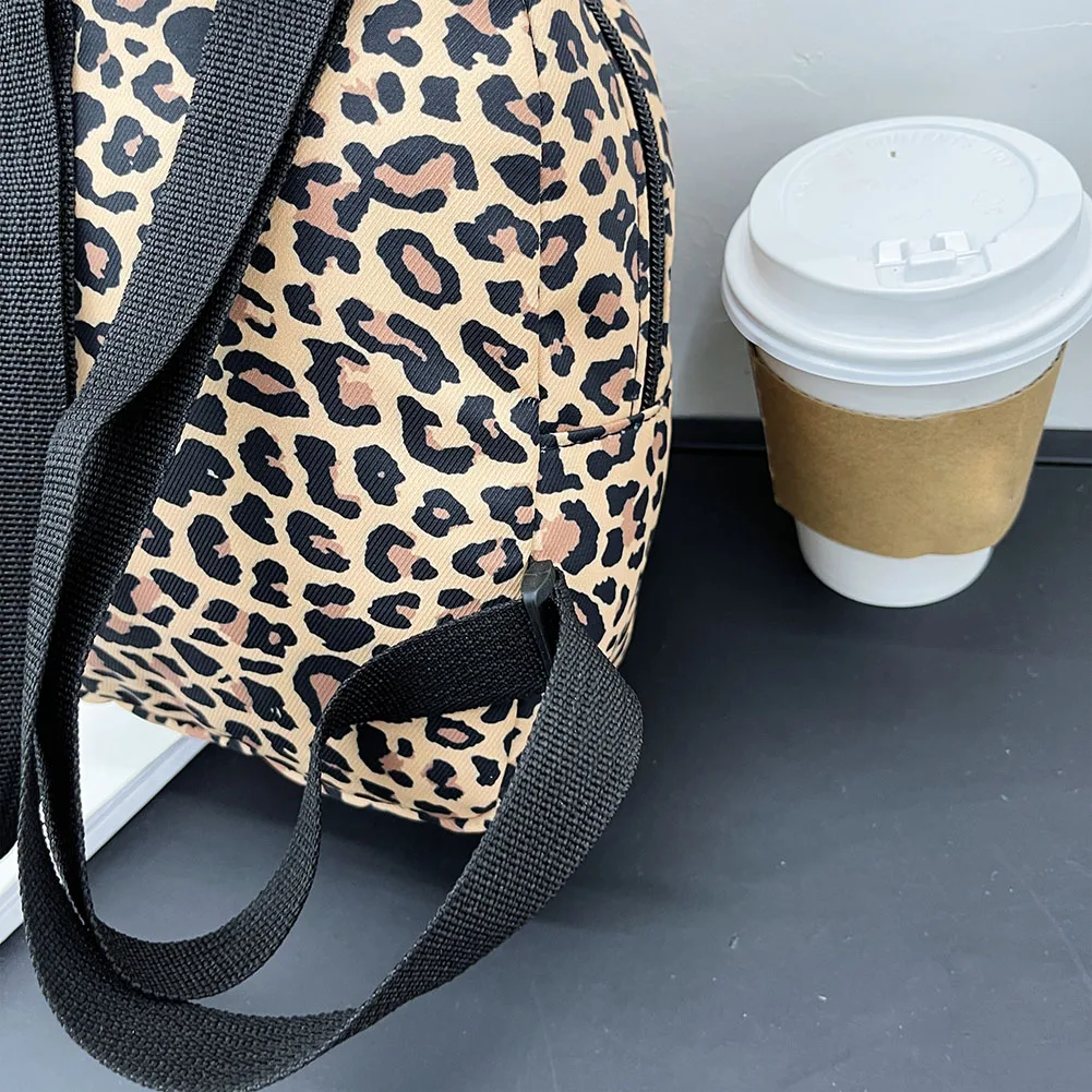 Zaino da donna con stampa di motivi animali stile preppy Borse piccole da donna casual