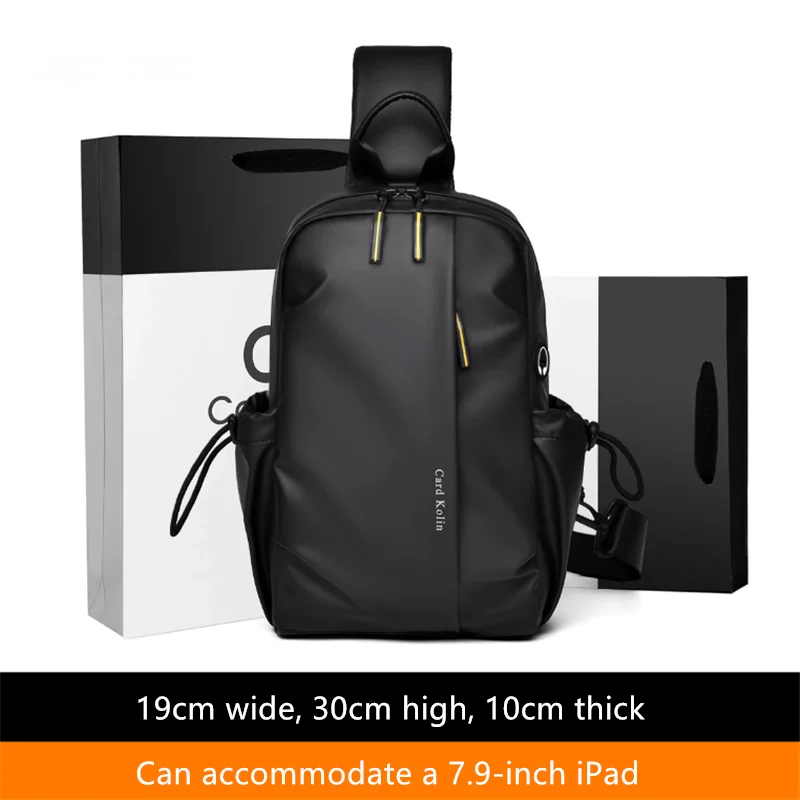 

Men's fashion casual sports chest bag large capacity single shoulder messenger bag cycling travel backpack