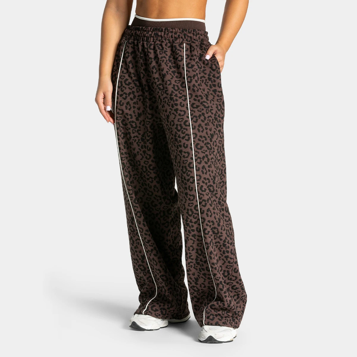 Yoga joggingbroek met luipaardprint voor dames – flexibel, perfect voor stretching, hardlopen, training, joggen, casual, ontspannen, stijlvol