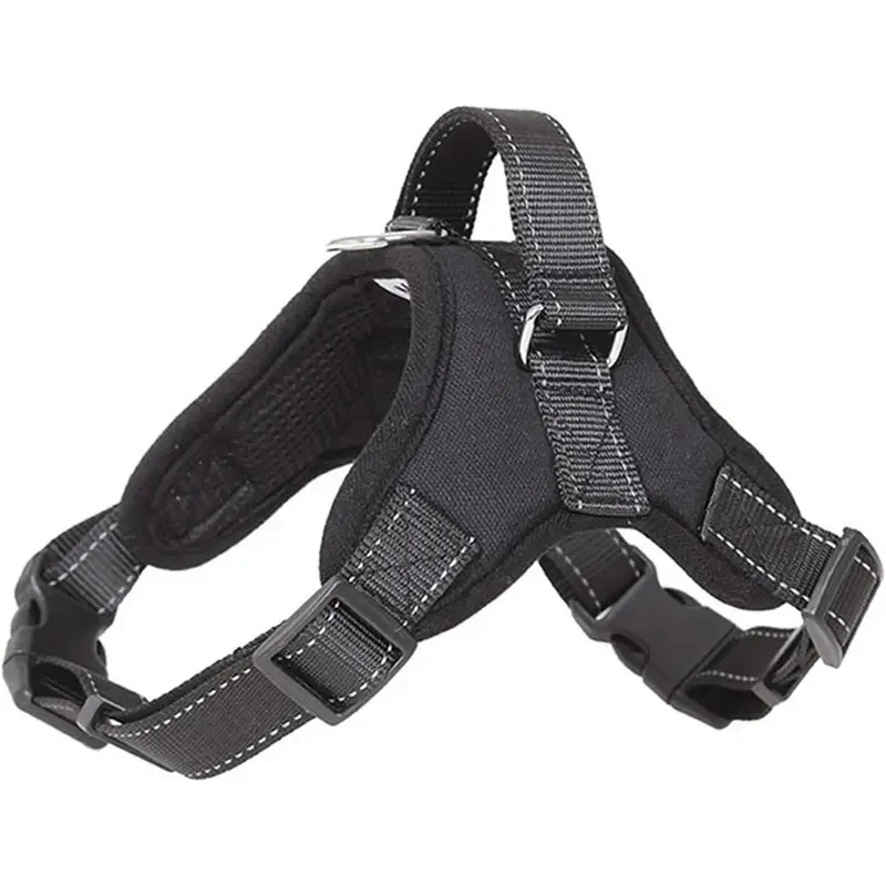 Ajustável Reflective Saddle Dog Harness, Correia no peito, No Pull, Andar, Treinamento, Pequeno, Médio, Grande, Cães Grandes, Pet Produto