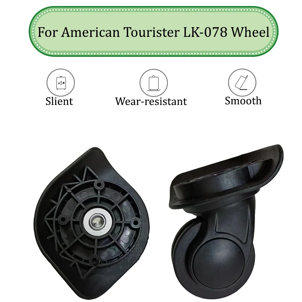 

For American Tourister LK-078 Universal Wheel Trolley Wheel Replacement Luggage Pulley Sliding Casters wear-resistant Repair
