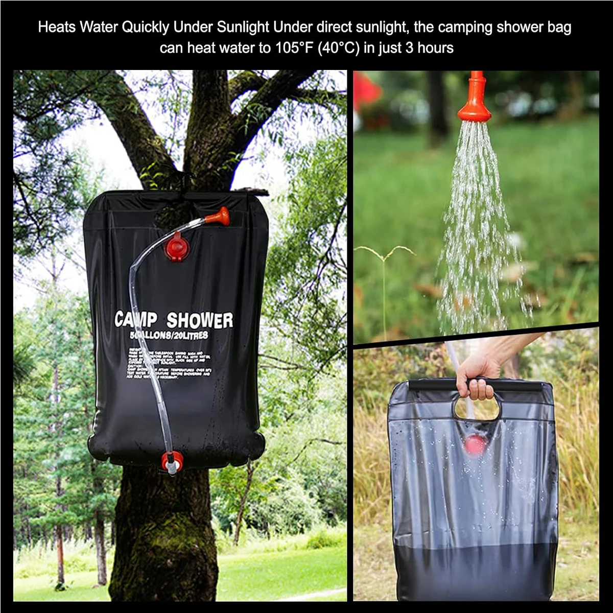 Outdoor Picnic Water Storage Bag Large Capacity Portable Camping Shower Bathing Jerrycan Collapsable Bucket 20 Liter Bottles Car