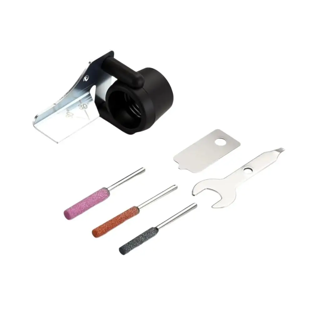 6pcs Metal Accessories Chainsaw Sharpening Kit Adjustable Sharpening Angle Optimal Performance Rotary Tool Accessory Set