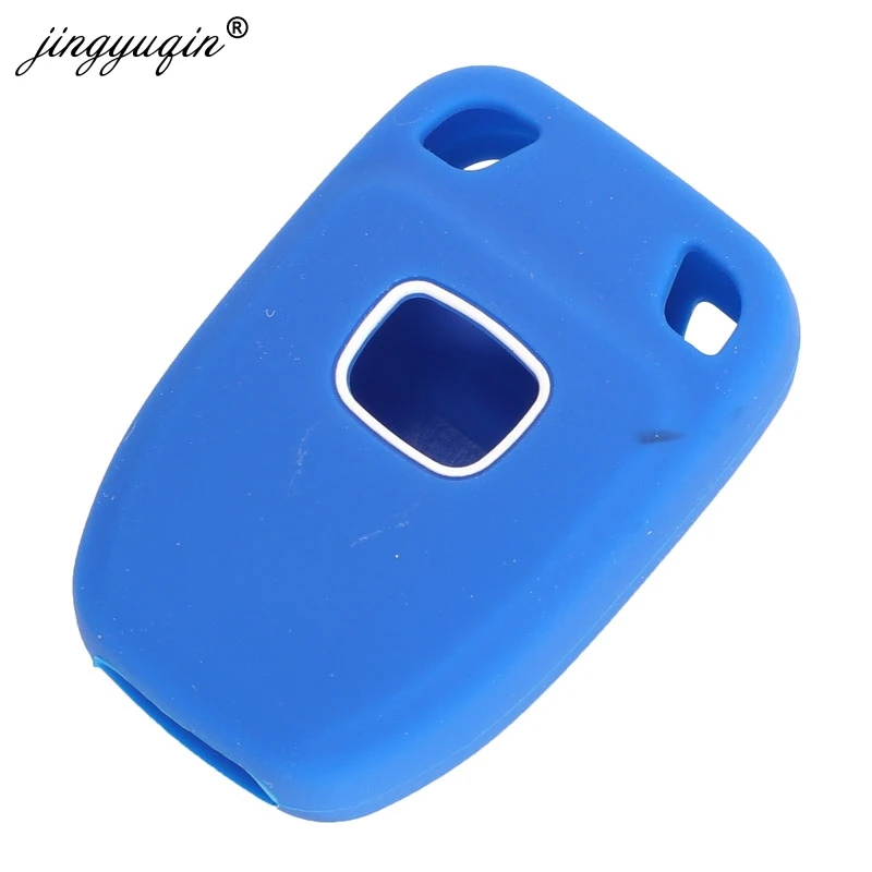 jingyuqin 6 Buttons Silicone Car Key Case For HONDA /ODYSSEY 2011 2012 2013 2014 Key Cover Fob Holder Protector