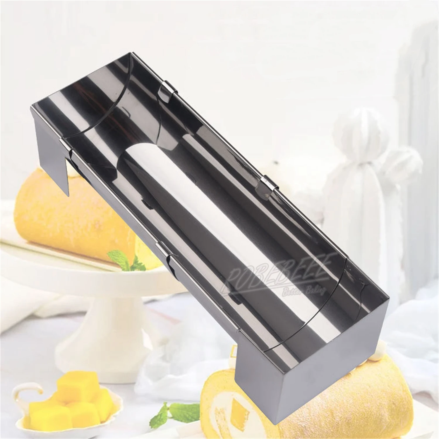 U-shaped Extendable Long Baking Mold Stainless Steel Adjustable Bread Mousse Cake Mold DIY Household Kitchen Tools