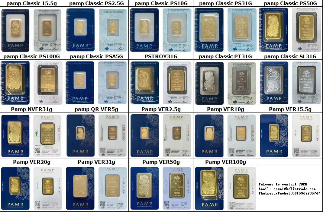 We Have More Wholesale 1OZ Gold Bar 24k Gold Plated Bullion Ingot (Sealed Packing) Non-magnetic Unique Serial Number Collect