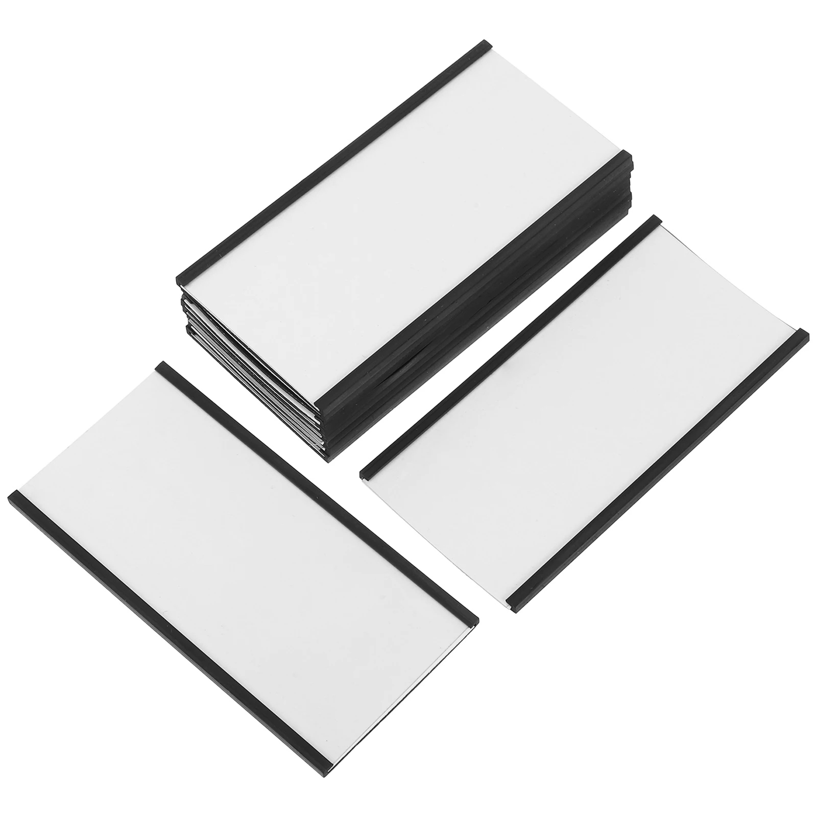 

10Sets Magnetic Label Holders Clear Plastic Card Inserts for Office Warehouse Shelves Refrigerator Doors Name Tags Magnet Price