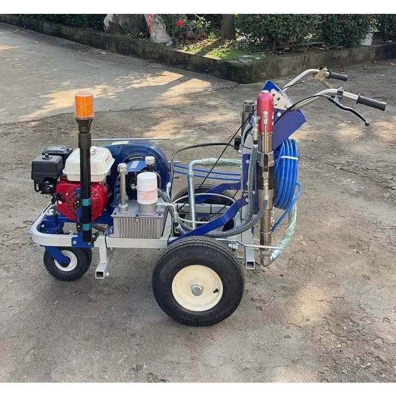 Road Line Hand-Push Road Surface Paint Scribing Cold Spray Marking Machine
