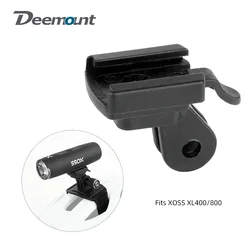 Headlight Holder Applicable to XOSS XL400 800 Fits GoPro Foot Direction Switchable Bicycle Handlebar Stem Fork Helmet Mount