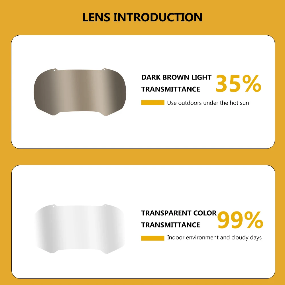BOOIU 리비전 고글 - 프레임리스 & 쉬운 설치 |   야외 활동 및 에어소프트