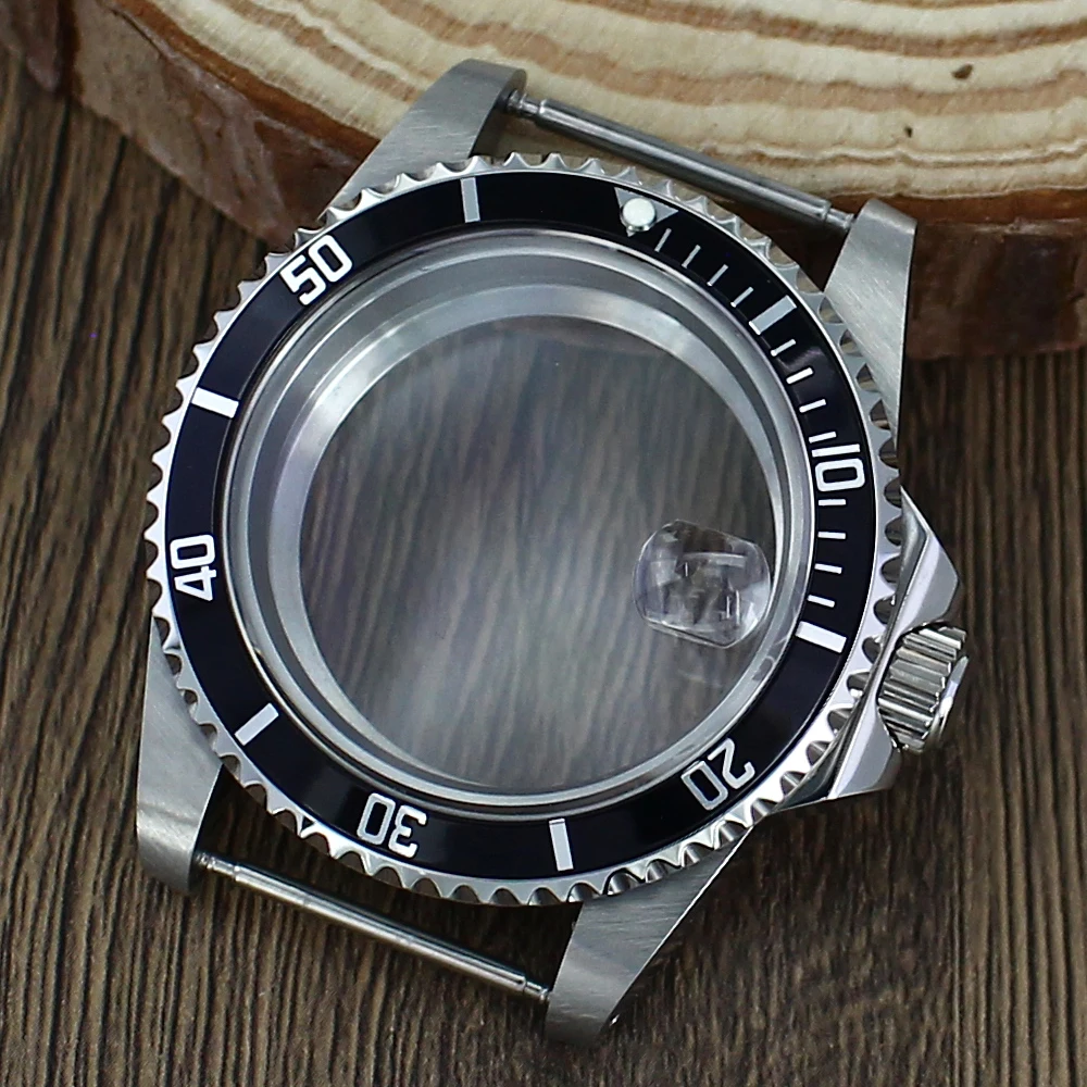 38MM NH35 Watch Vintage Case Sapphire Glass For Seiko NH35 NH36 NH34 4R36 Movement For Retro Submariner 120 Clicks Repair Parts