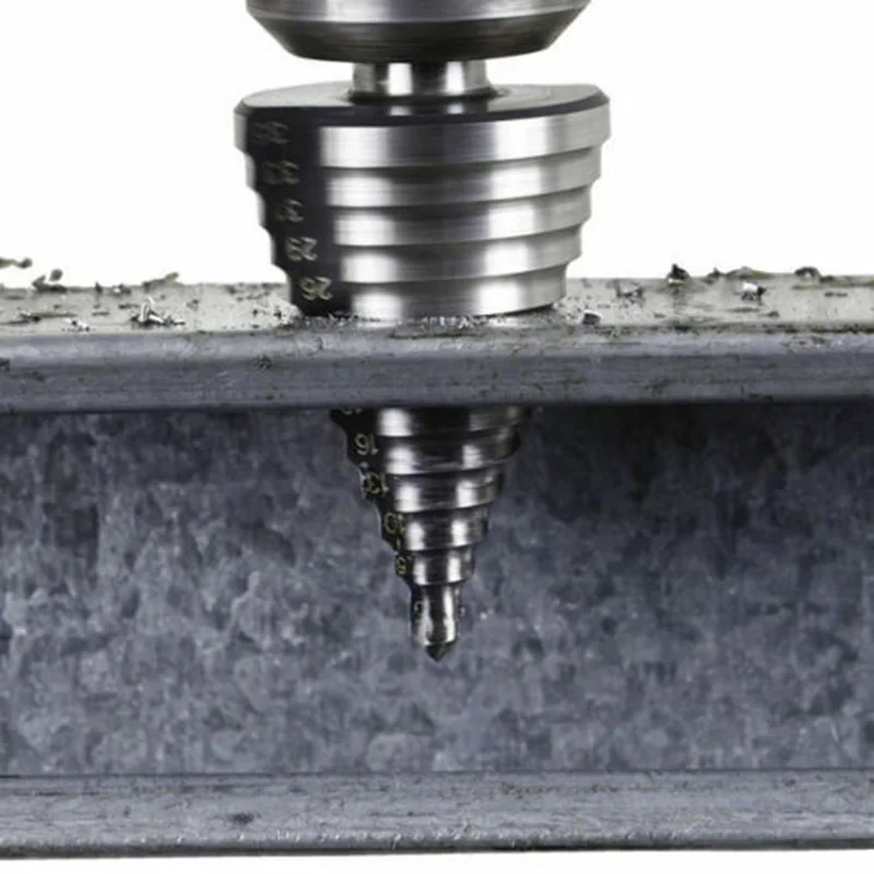 5-35mm HSS Step Drill Bit Twist Groove Titanium Coated Wood Metal Hole Cutter Core Drill Bit Power Tools Drilling Bit