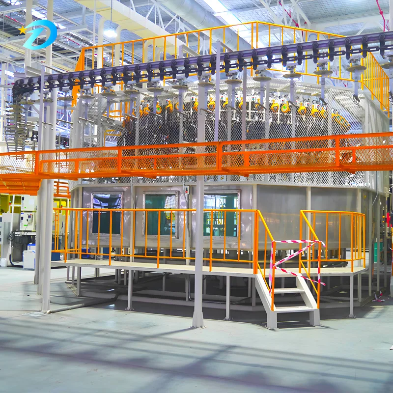 Suspended Industrial Machinery Surface Treatment Automated Coating Production Line Powder Coating Equipment