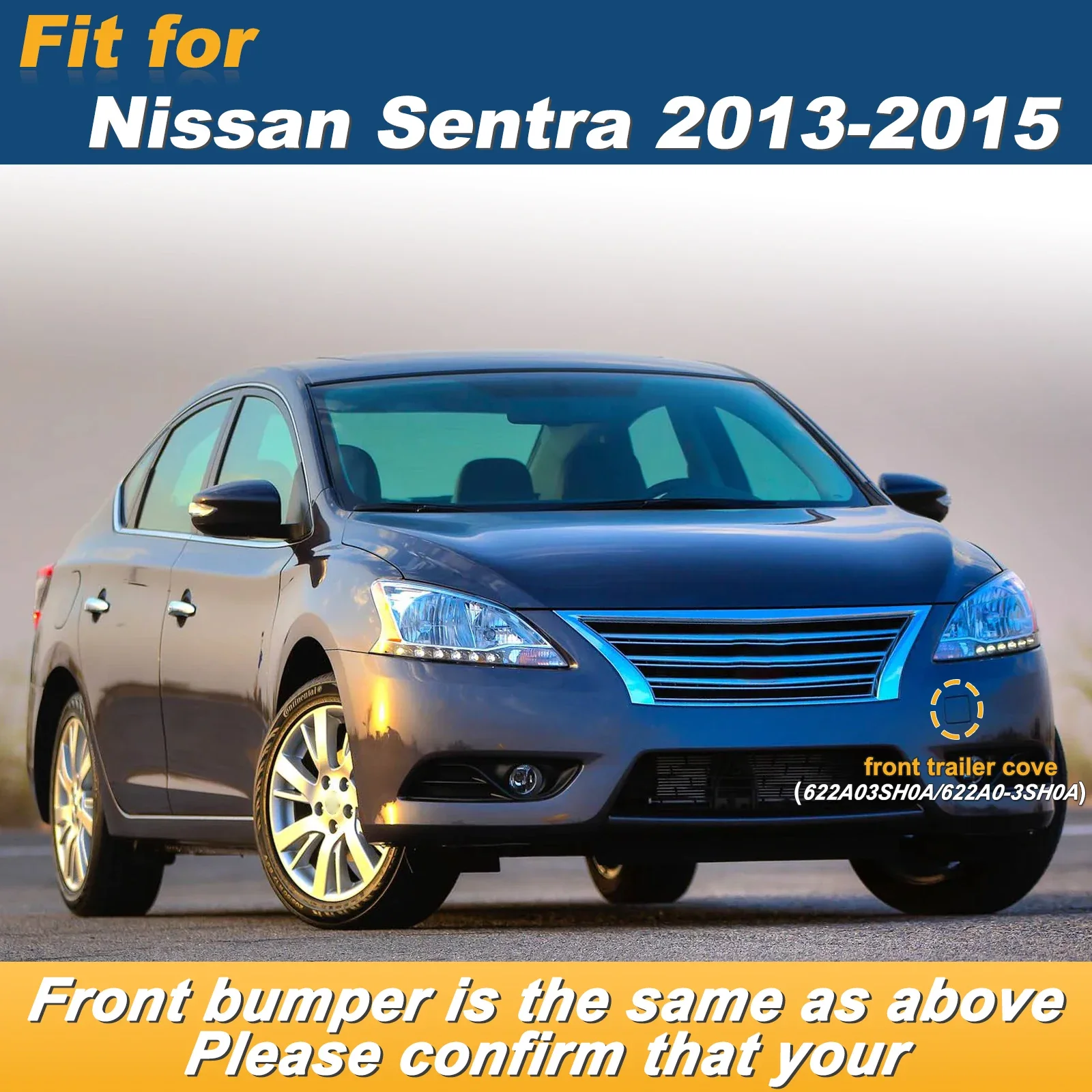 For Nissan Sentra 2013-2015 Front Bumper Tow Hook Towing Eye Cover Replacement Parts 622A03SH0A 622A03SH0A