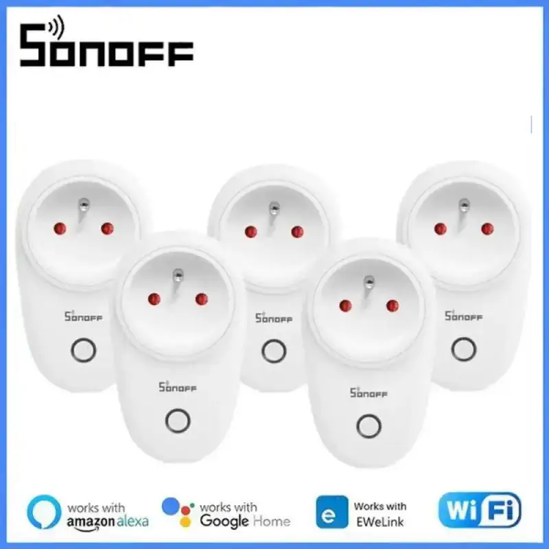 

Смарт-розетка Sonoff S26R2 с поддержкой Wi-Fi, Ду через приложение Ewelink