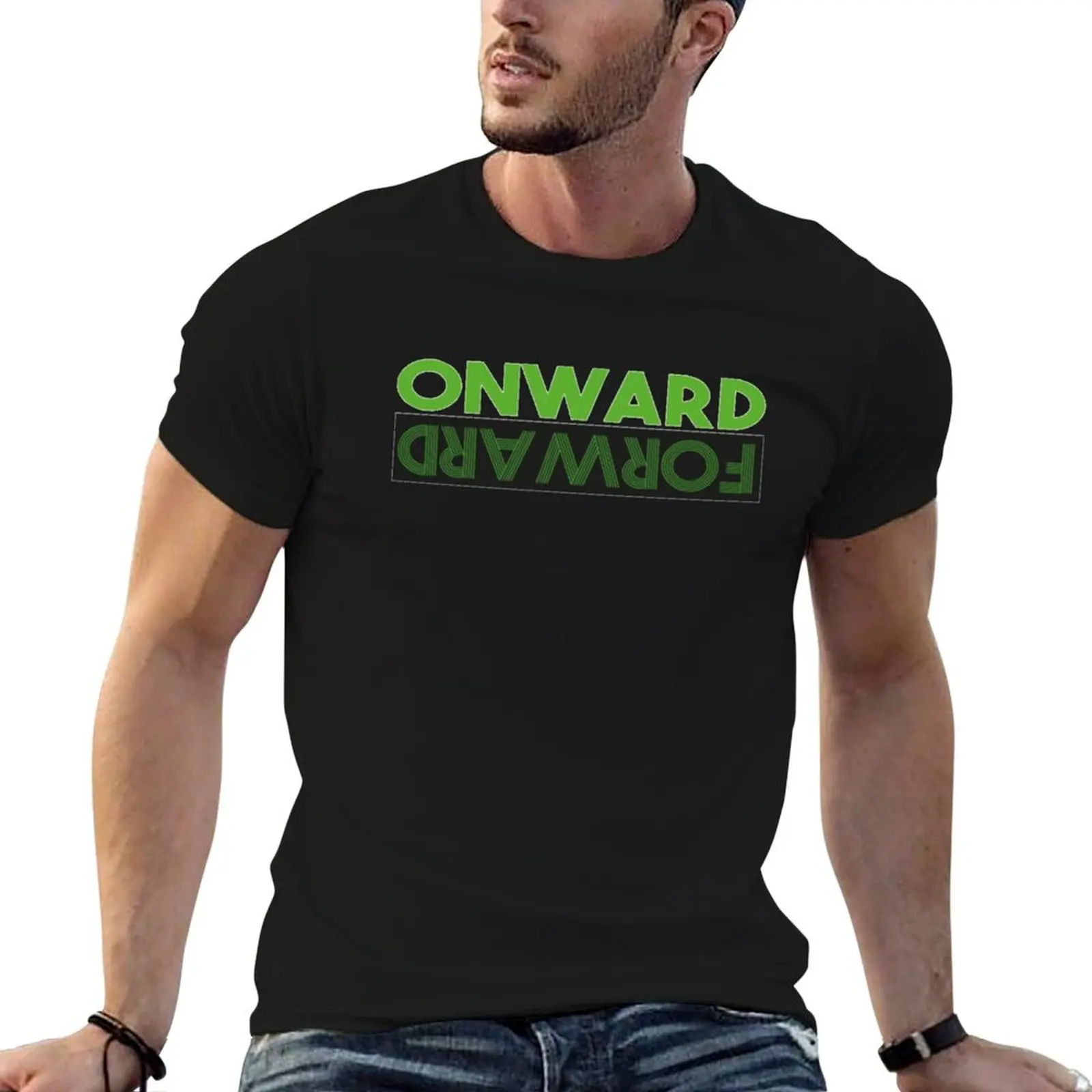 Onward, Forward T-Shirt plus size clothes cute tops men t shirts high quality