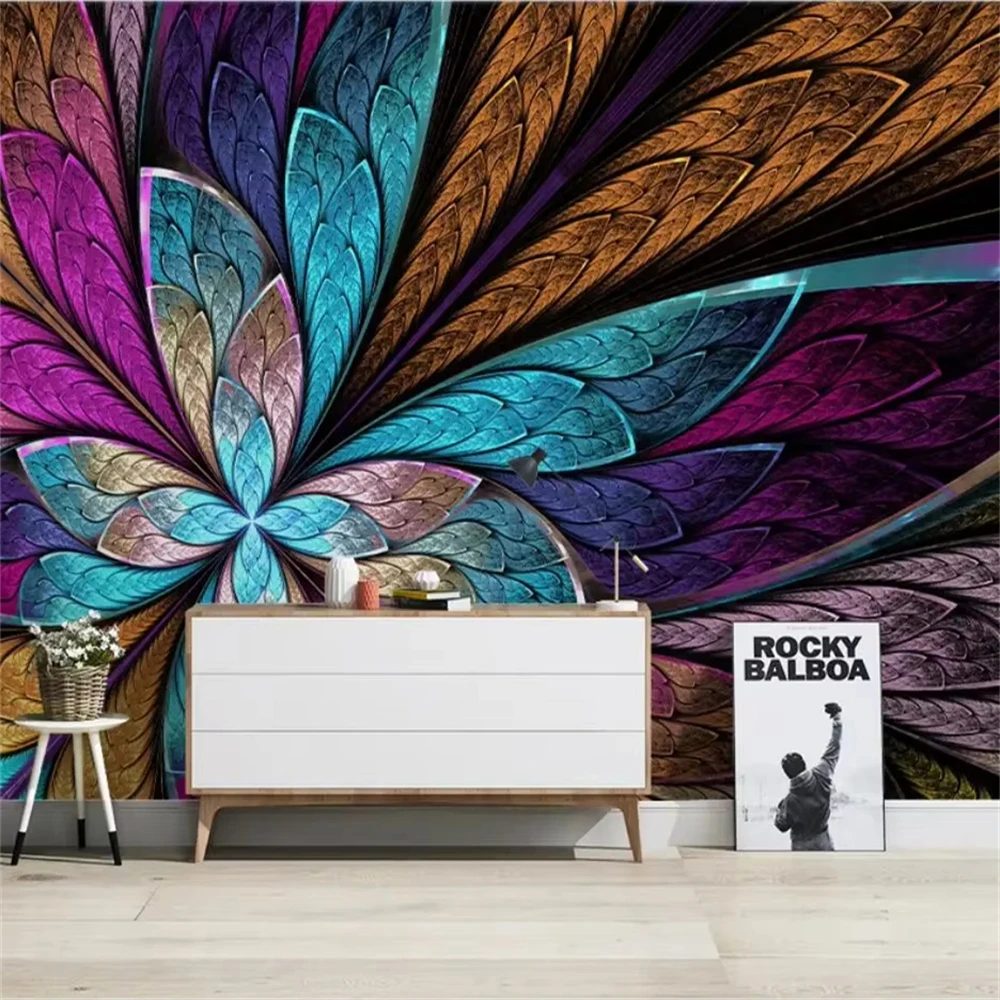 custom papel de parede 3D Nordic abstract wallpapers retro geometric mural Wallpaper for living room decoration Art wall sticker