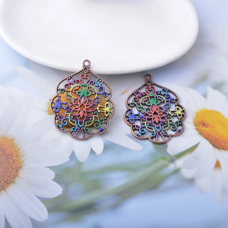 12 Stück/Set Sommerliche, leuchtend bunte Anhänger in Lebensbaum-Form, fächerförmig, fluoreszierende Farben, Schmuckherstellung, Boho-Anhänger, DIY-Ohrringe für Frauen – Detail 9