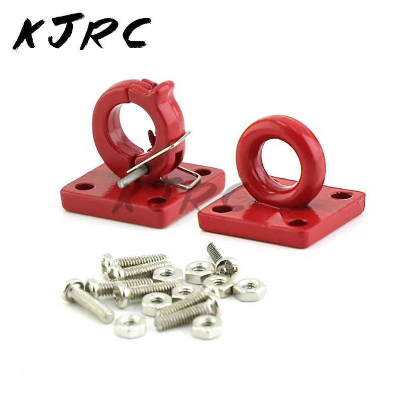 

RC CarMetal Decoration Trailer Hook for 1/10 RC Crawler Car AXIAL SCX10 90046 Traxxas TRX4 Defender RC4WD D90 D110 Upgrade Parts