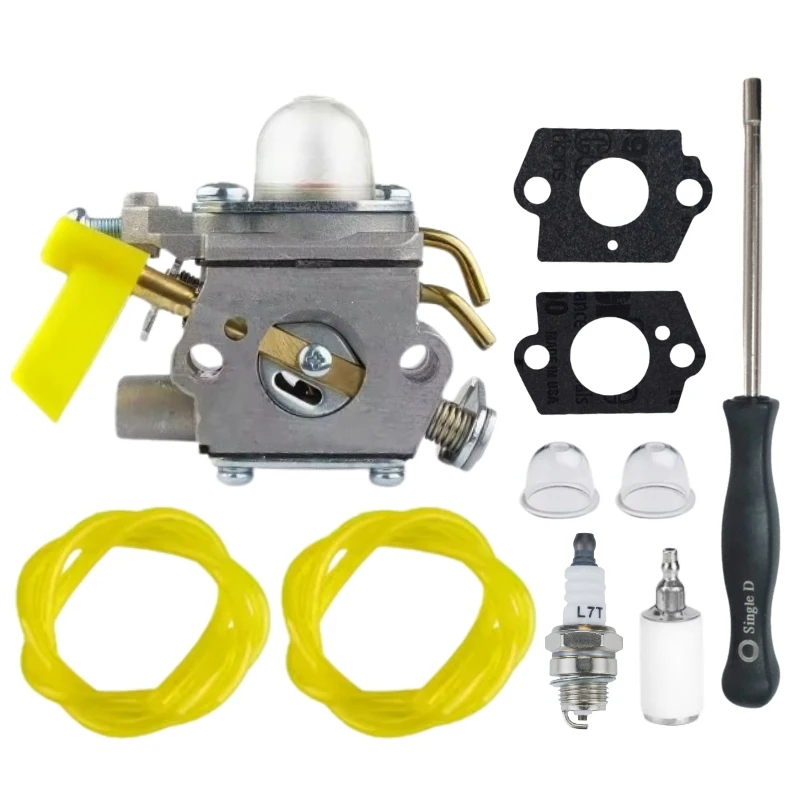 

C1U-H60 Trimmer Blower Carburetor Kit For ZAMA Homelite Ryobi 26cc/33cc Carb Replace 308054012 308054013 308054004 308054008