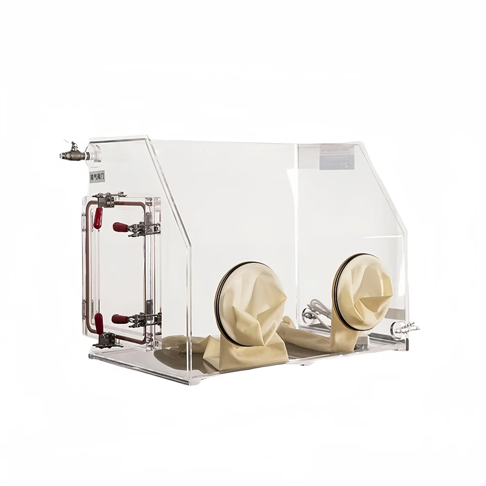 Cheap and Convenient Transparent Stainless Steel & Acrylic Vacuum Glove Box Model GBT-1A for Biology & Chemistry Labs