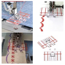 Accessories Feet For Household Machines Clear Plastic Sewing Parallel Stitch Presser Foot Singer Domestic Brother Transparent