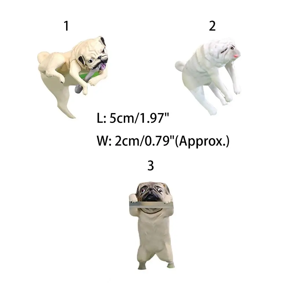 Aquarium Pendant Fall Resistance Fish Tank Dog Ornament Small PVC Dog Miniatures Delicate Cartoon Outside Scene