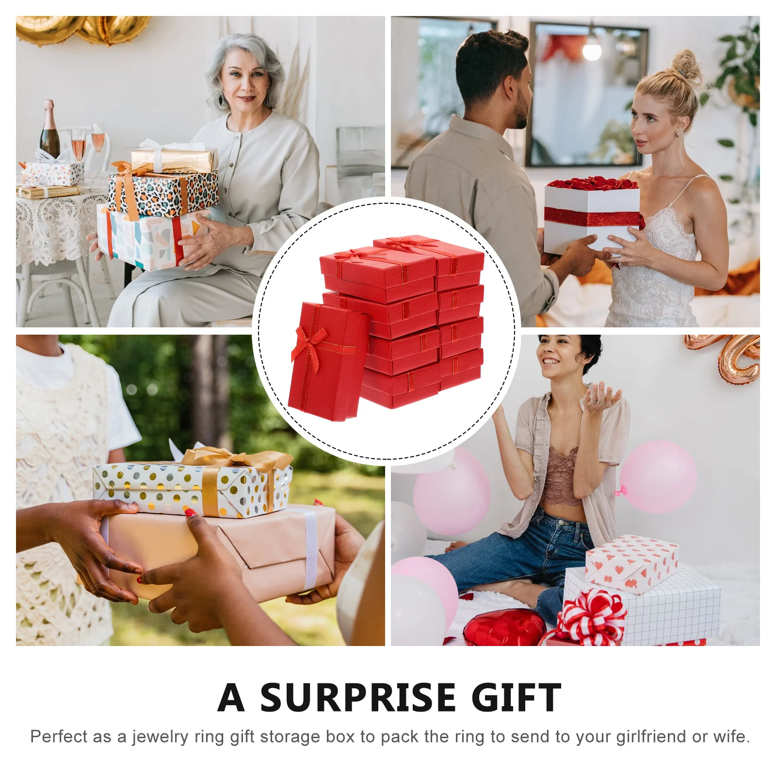 

24Pcs Portable Jewelry Box Set Case for Rings Necklaces Earrings Travel Organizer Wholesale Multipurpose Holder