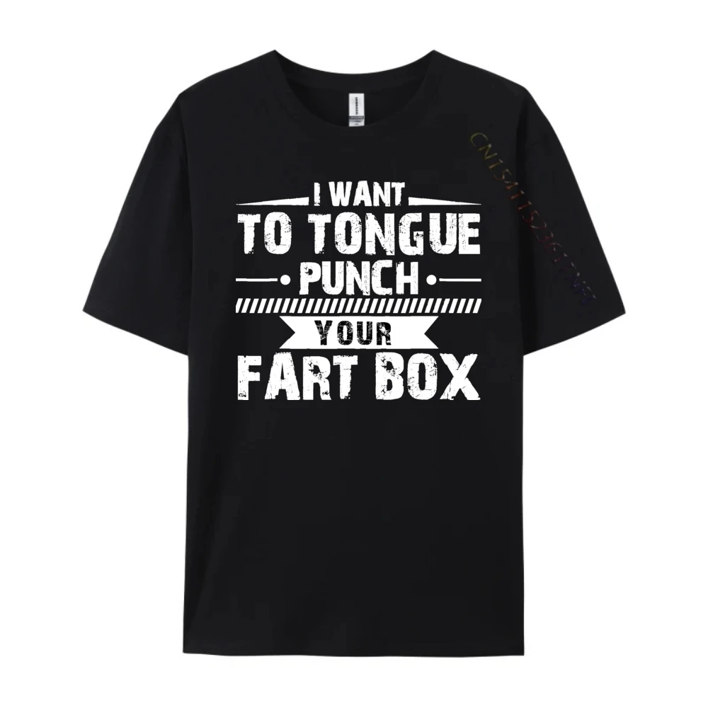 Tongue Punch Fart Box Funny Word Pun Humor Sarcasm Joke Gag T Shirt Men 100℅ Cotton SOFT Vintage Birthday