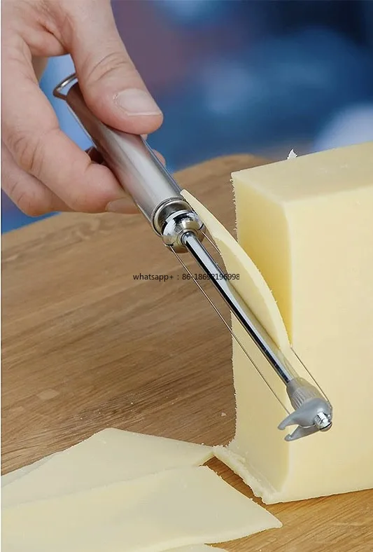 18/10 Stainless Steel Cheese Cutting Wire Cutter Cheese Cutter Slicer Knife