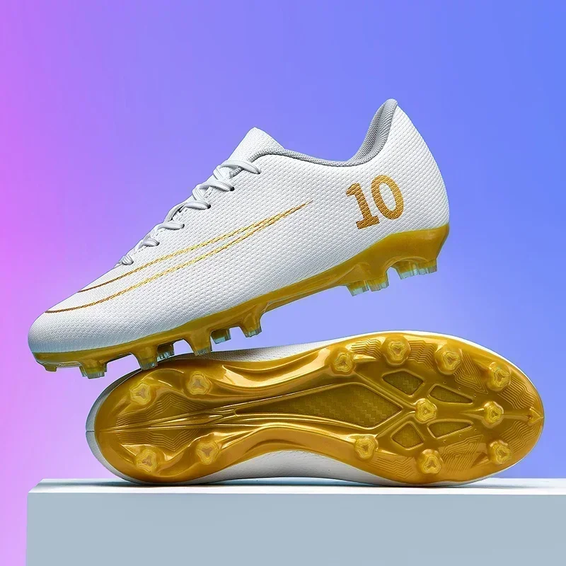 

Men Professional Football Boots Training Ultralight TF/FG Sports Shoes Adult Kids Soccer Shoes Outdoor Futsal High-quality