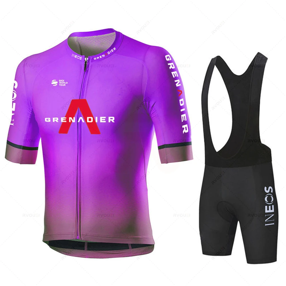 Ineos-Conjunto de ropa de Ciclismo Grenadier para Hombre, uniforme transpirable, secado rápido, Maillot