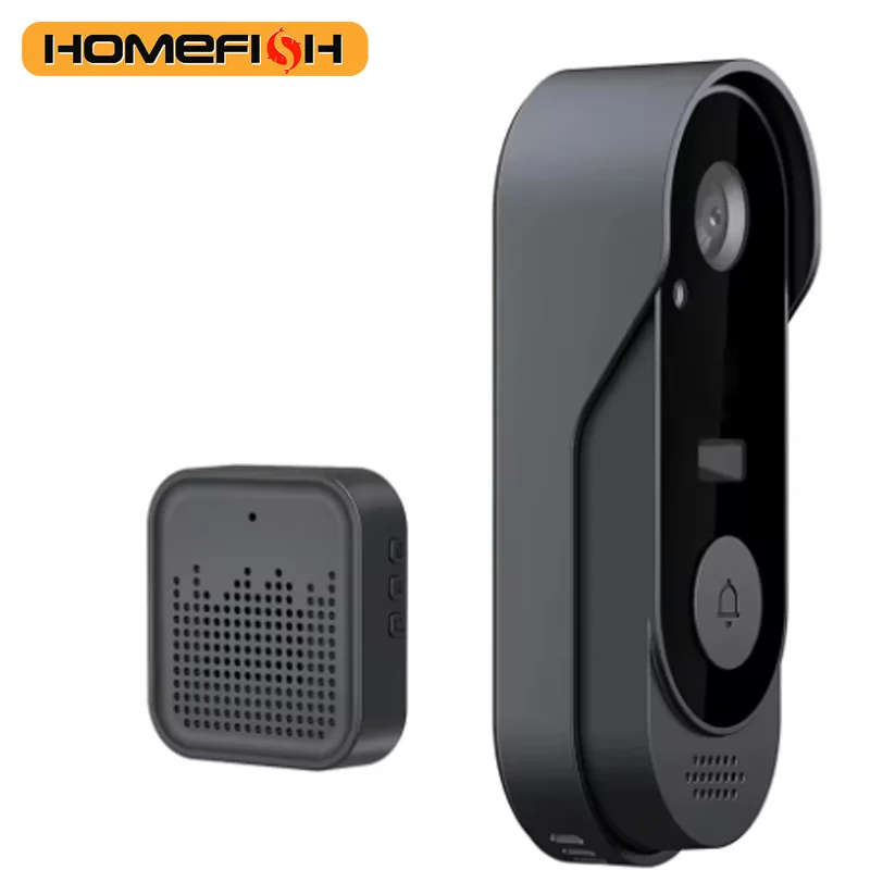 HOMEFISH Tuya WIFI Camera Doorbell HD Video Intercom Outdoor Wireless Security Protection IR Night Vision Smart Home