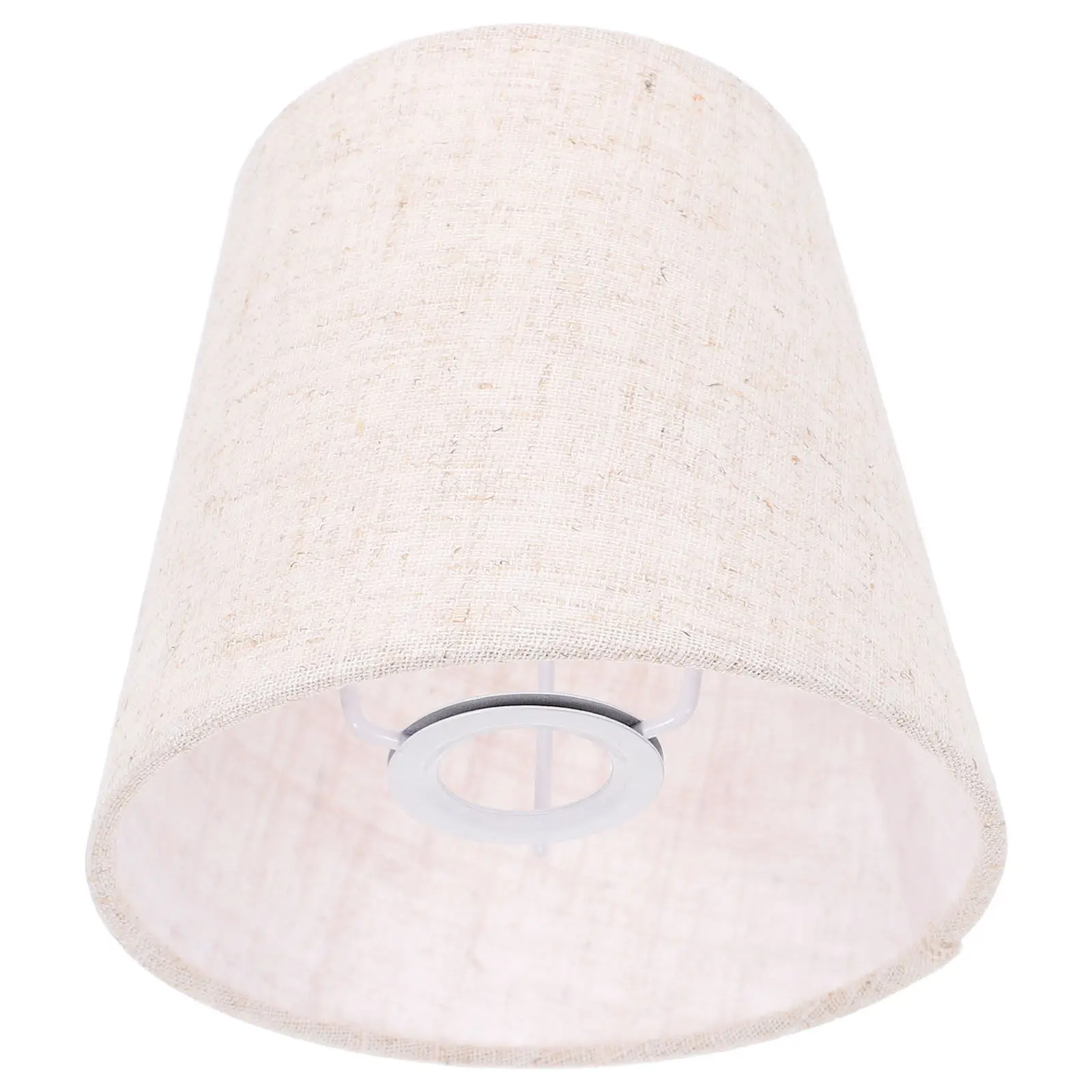 Fabric Lampshade Drum Clip on for E14 Bulb Lamp Suitable for Table Floor Wall Pendant Light Fixture Lamp Cover Accessories
