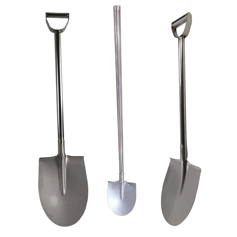 Pala a punta in acciaio inossidabile 304, antimagnetica e antiruggine, anticorrosione, uso domestico e agricolo