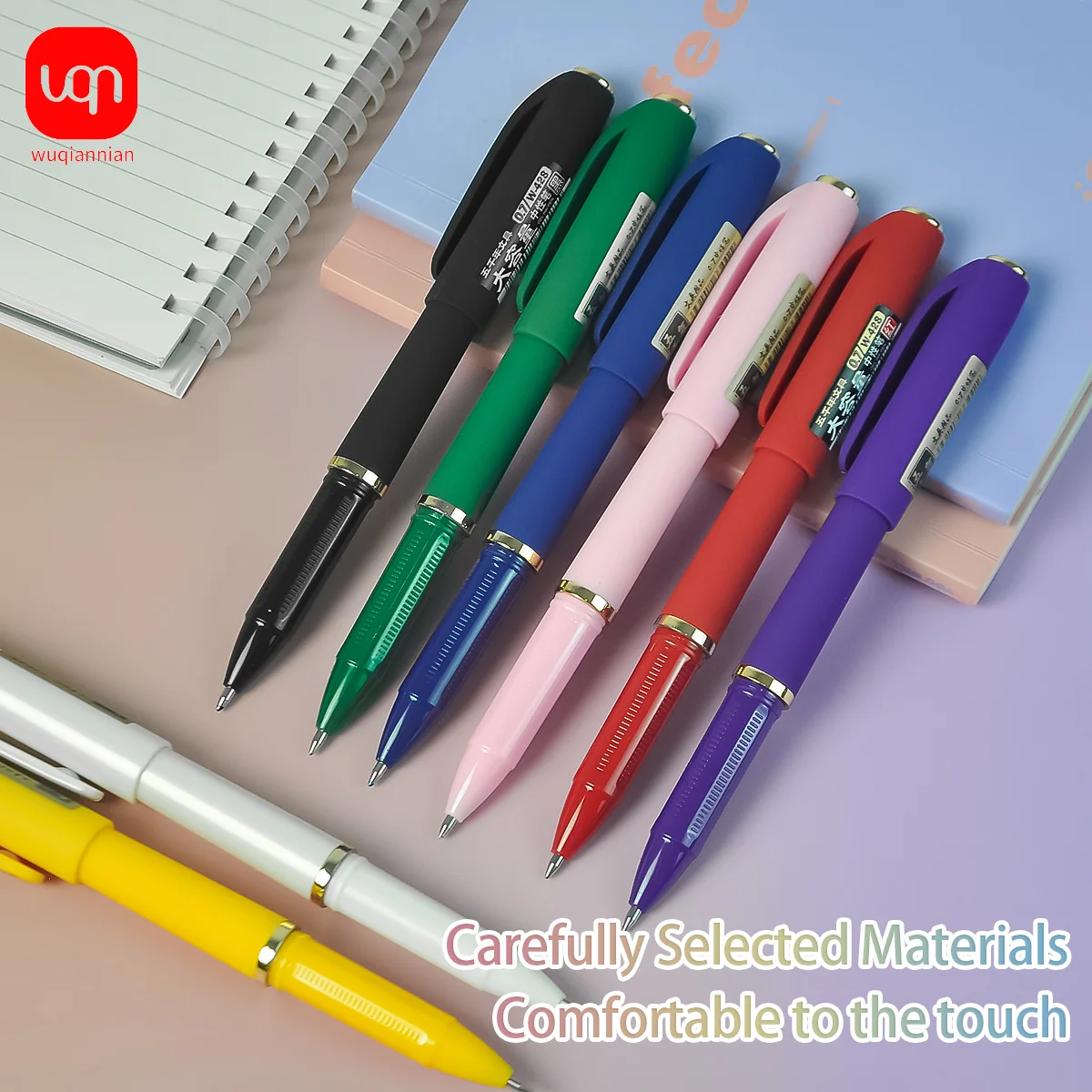 

WQN-8 Матовая 8-цветная гелевая ручка большой емкости с гладким наконечником 0,7 мм, разноцветные чернила, школьные и офисные канцелярские принадлежности