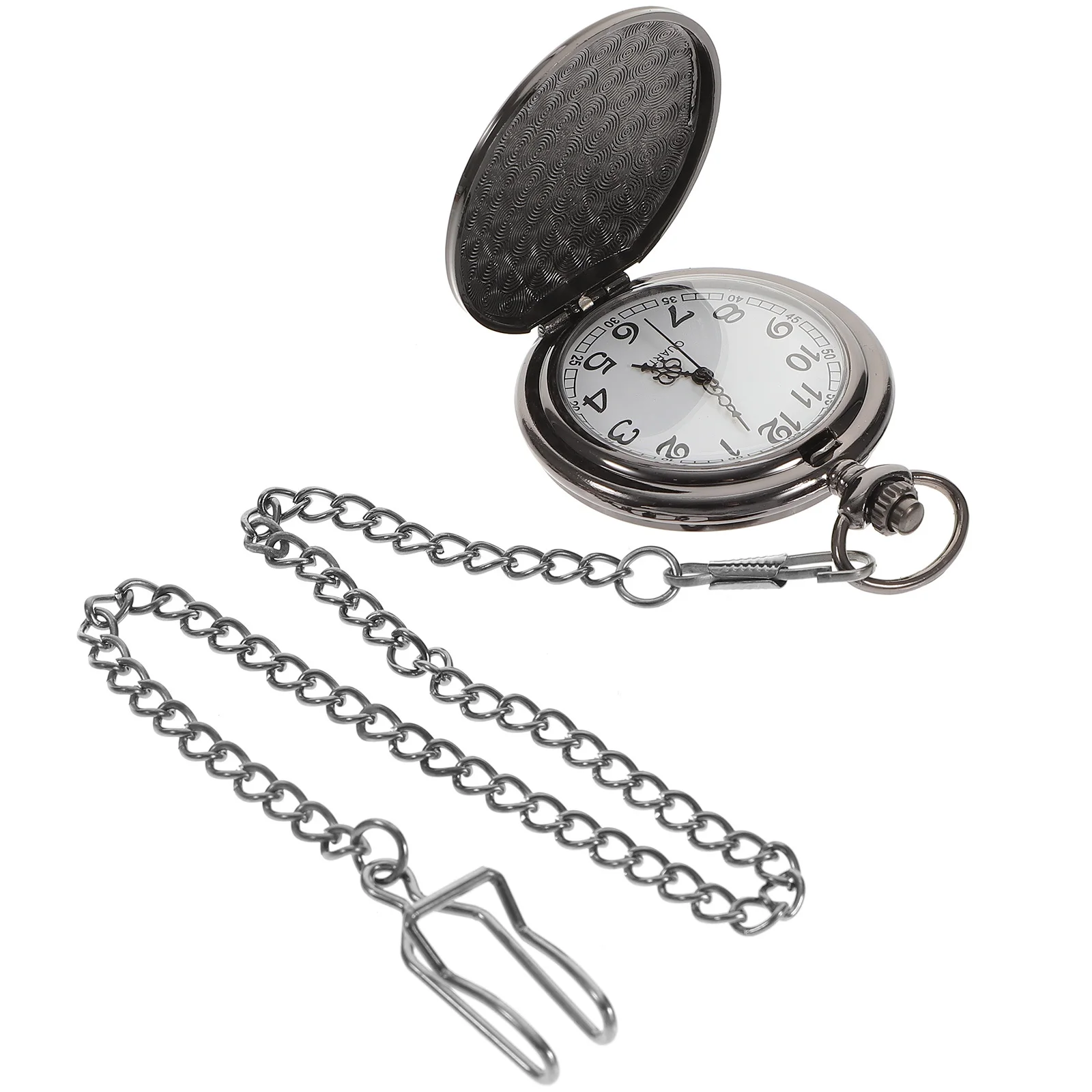 

1 Unit Elegant Shiny Pocket Watch Lightweight Portable Chain Design Ideal Gift for Him Valentine's Day Wedding Anniversary